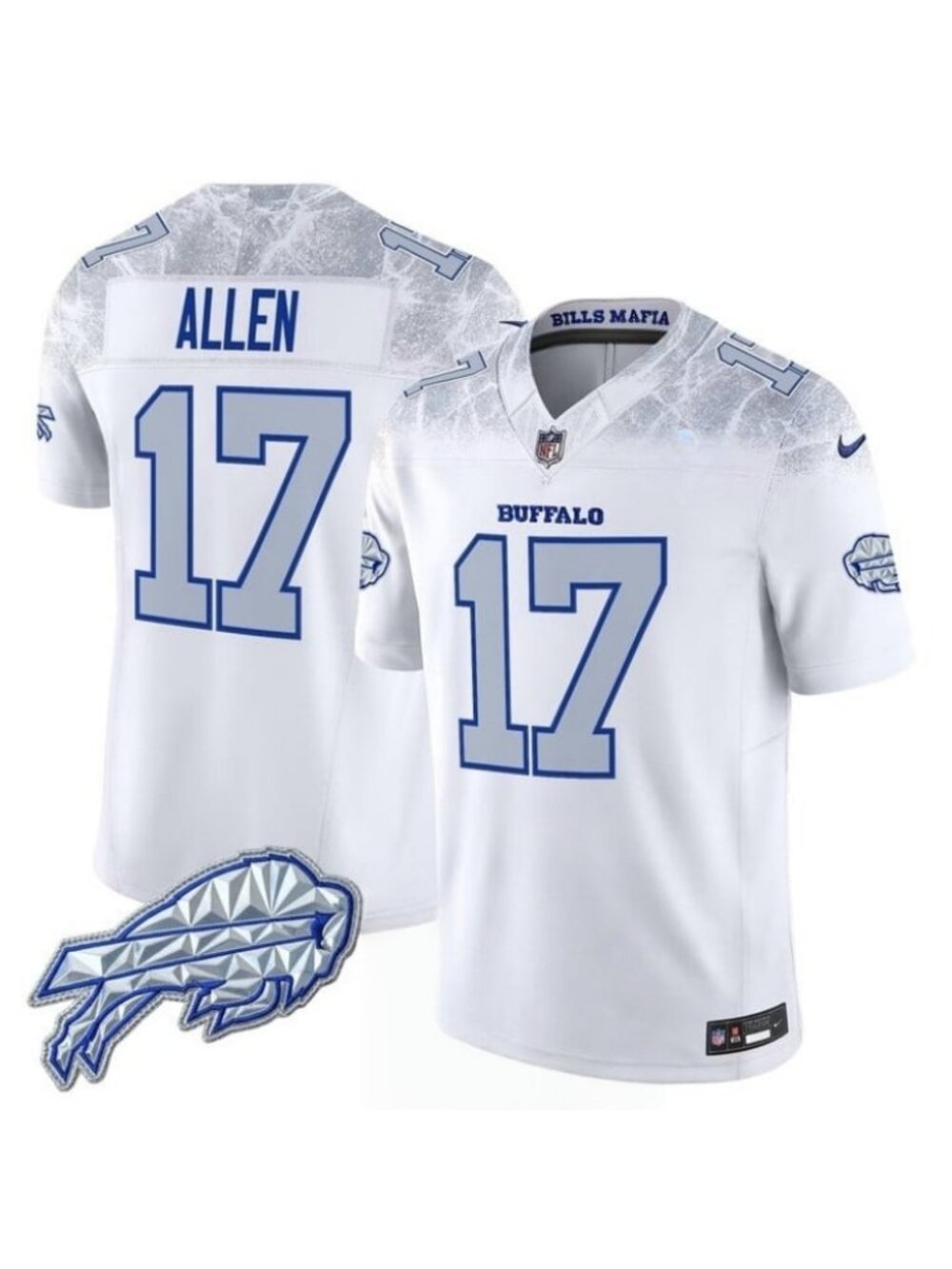 Choose for Youths Josh Allen Vapor Jersey Stitched White